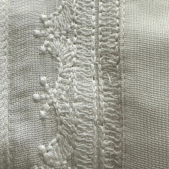 MANGO Suit White Dress Embroidered Western Camisole Sheer Ivory Feminine LWD 2 - Picture 12 of 16